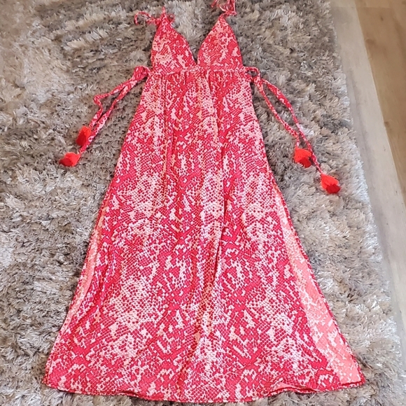 Maaji Dresses & Skirts - Maaji Bright Pink Beach Maxi Dress Size Small